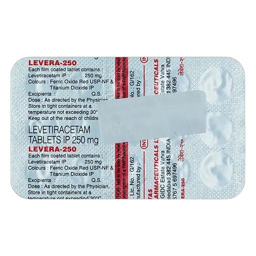 levera 250mg tablet 15's